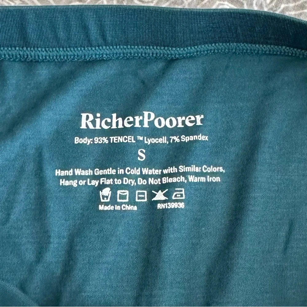NEW! Richer Poorer Women’s High Waist Brief Reflecting Pond Teal Size S NWT